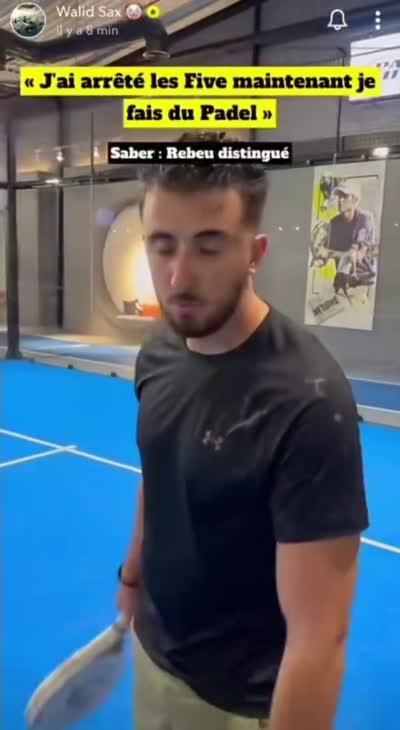 snapchat - Walid Sax Hamza - Saber le rebeu distingué qui fait du padel
