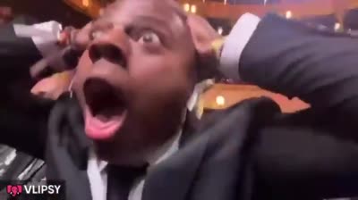 IShowSpeed choqué au Ballon d'Or crie What?! What?! What?!