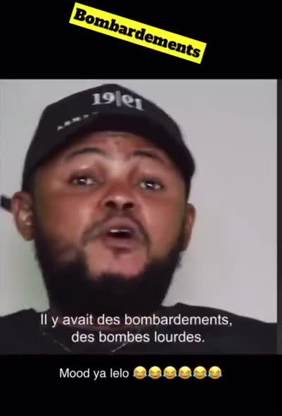 snapchat - Il y avait des bombardements, des bombes lourdes. Dont où les oreilles ça m'a bouché, à un moment donné ça fait tuiiiii...