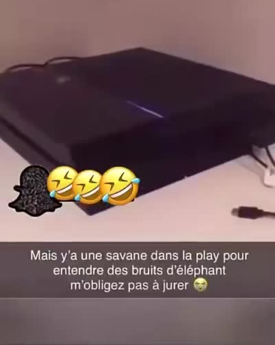 snapchat - mais y'a une savane dans la play pour entendre des bruits d'éléphant m'obligez pas à jurer