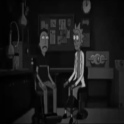 Rick Sanchez et Jerry Smith panique et s'effondre dans le garage de Rick