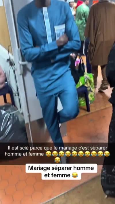 snapchat - Il est scié parce que le mariage c'est séparer homme et femme