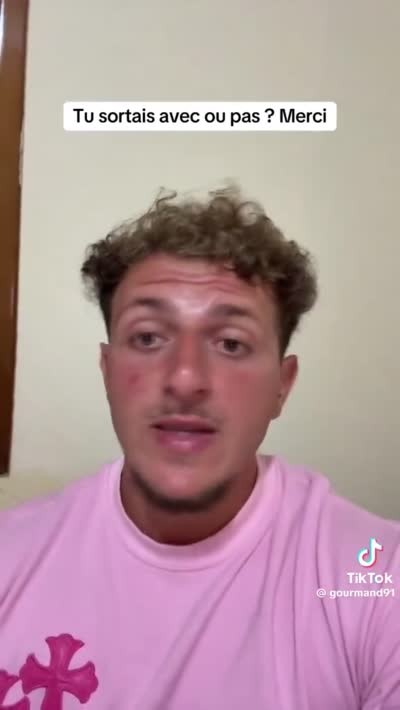 TikTok - BR gourmand91 -  Un homme s'énerve contre ceux qui critiquent leurs ex