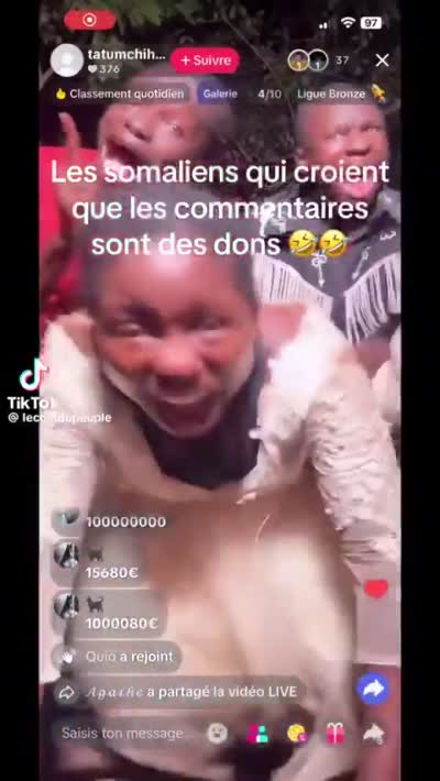 TikTok - Des enfants dansent en live TikTok en croyant recevoir des dons