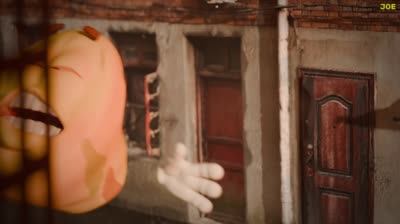 Emoji 3D Joe qui danse et montre ses fesses dans la rue