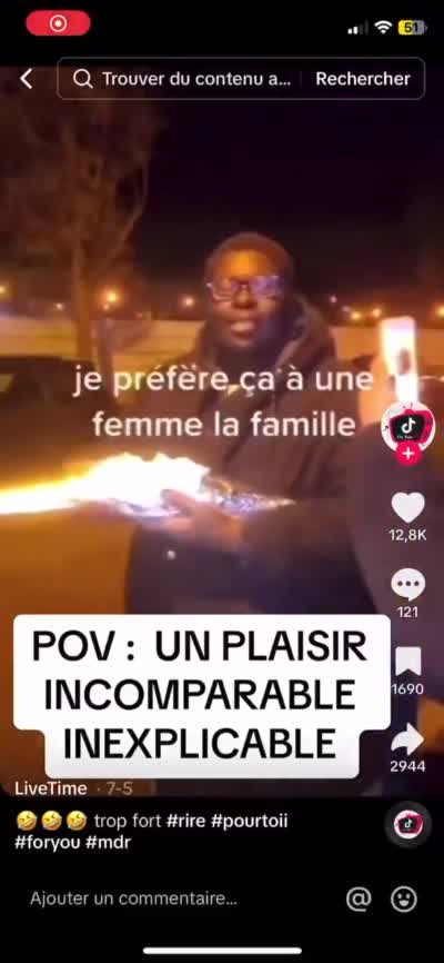 TikTok - Je préfère ça à une femme la famille. Jamais une femme va me rendre ce que ce sandwich me procure la famille.