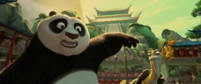Maître Shifu, Po et les personnages de Kung Fu Panda choqués