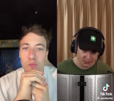 Sardoche fait un défi de doublage vocal sur TikTok