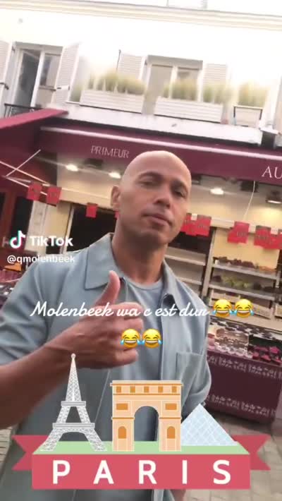 snapchat - Eric Judor - Ça va chef ? Pour les gars de Molenbeek. Molenbeek ? Oua c'est dur ! Ça va les gars ? Bon courage ! Hang in there !