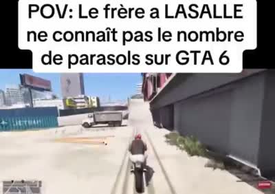LaSalle s'énerve contre son frère parce qu'il connaît le nombre de parasols sur GTA 5
