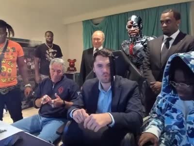 Réunion de personnes problématique : Charlie Kirk, Jeffrey Epstein, P. Diddy, George Floyd version rbot, Vladimir Poutine